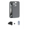 MARSİLYAN™- iPhone 15 Pro Max Kılıf Zirve Modern Prime - Siyah Joko Magic 5D Cam + Raze Metal Kamera Lens - TMGI
