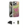 MARSİLYAN™- iPhone 15 Pro Max Kılıf Zirve Modern Prime - Siyah Joko Magic 5D Hayalet Cam + Raze Metal Kamera Lens - TMGI