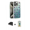 MARSİLYAN™- iPhone 15 Pro Max Kılıf Zirve Modern Prime - Siyah Polymer Nano Ekran Koruyucu + Raze Metal Kamera Lens - GS