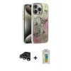 MARSİLYAN™- iPhone 15 Pro Max Kılıf Zirve Modern Prime - Siyah Polymer Nano Ekran Koruyucu + Raze Metal Kamera Lens - GS