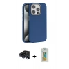 MARSİLYAN™- iPhone 15 Pro Max Kılıf Zirve Modern Prime - Siyah Polymer Nano Ekran Koruyucu + Raze Metal Kamera Lens - LT