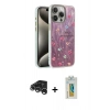 MARSİLYAN™- iPhone 15 Pro Max Kılıf Zirve Modern Prime - Siyah Polymer Nano Ekran Koruyucu + Raze Metal Kamera Lens - GS