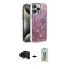 MARSİLYAN™- iPhone 15 Pro Max Kılıf Zirve Modern Prime - Siyah Polymer Nano Ekran Koruyucu + Siyah Raze Metal Kamera Lens