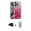 MARSİLYAN™- iPhone 15 Pro Max Kılıf Zirve Modern Prime - Siyah Polymer Nano Ekran Koruyucu + Siyah Raze Metal Kamera Lens