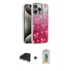 MARSİLYAN™- iPhone 15 Pro Max Kılıf Zirve Modern Prime - Siyah Polymer Nano Ekran Koruyucu + Titanyum Gri Raze Metal Kamera Lens