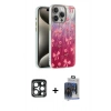 MARSİLYAN™- iPhone 15 Pro Max Kılıf Zirve Modern Prime - Siyah Vanessa Magic Cam + PVD Metal Kamera Lens - LT