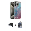 MARSİLYAN™- iPhone 15 Pro Max Kılıf Zirve Modern Prime - Siyah Vanessa Magic Cam + Raze Metal Kamera Lens - LT