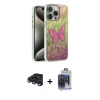 MARSİLYAN™- iPhone 15 Pro Max Kılıf Zirve Modern Prime - Siyah Vanessa Magic Cam + Raze Metal Kamera Lens - LT