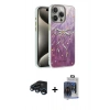 MARSİLYAN™- iPhone 15 Pro Max Kılıf Zirve Modern Prime - Siyah Vanessa Magic Cam + Raze Metal Kamera Lens - LT