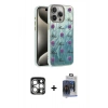 MARSİLYAN™- iPhone 15 Pro Max Kılıf Zirve Modern Prime - Siyah Vanessa Magic Cam + PVD Metal Kamera Lens - GS