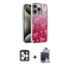 MARSİLYAN™- iPhone 15 Pro Max Kılıf Zirve Modern Prime - Siyah Vanessa Magic Cam + PVD Metal Kamera Lens - GS