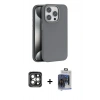 MARSİLYAN™- iPhone 15 Pro Max Kılıf Zirve Modern Prime - Siyah Vanessa Magic Cam + PVD Metal Kamera Lens - GI