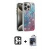 MARSİLYAN™- iPhone 15 Pro Max Kılıf Zirve Modern Prime - Siyah Vanessa Magic Cam + PVD Metal Kamera Lens - GS