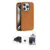 MARSİLYAN™- iPhone 15 Pro Max Kılıf Zirve Modern Prime - Siyah Vanessa Magic Cam + Raze Metal Kamera Lens - GS