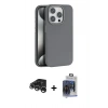 MARSİLYAN™- iPhone 15 Pro Max Kılıf Zirve Modern Prime - Siyah Vanessa Magic Cam + Raze Metal Kamera Lens - GS