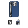 MARSİLYAN™- iPhone 15 Pro Max Kılıf Zirve Modern Prime - Siyah Vanessa Magic Cam + PVD Metal Kamera Lens - SH