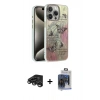 MARSİLYAN™- iPhone 15 Pro Max Kılıf Zirve Modern Prime - Siyah Vanessa Magic Cam + Raze Metal Kamera Lens - TMGI