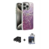 MARSİLYAN™- iPhone 15 Pro Max Kılıf Zirve Modern Prime - Siyah Vanessa Magic Cam + Raze Metal Kamera Lens - TMGI