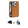 MARSİLYAN™- iPhone 15 Pro Max Kılıf Zirve Modern Prime - Siyah Vanessa Magic Hayalet Cam + Raze Metal Kamera Lens - LT