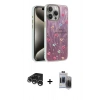 MARSİLYAN™- iPhone 15 Pro Max Kılıf Zirve Modern Prime - Siyah Vanessa Magic Hayalet Cam + Raze Metal Kamera Lens - GS