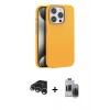 MARSİLYAN™- iPhone 15 Pro Max Kılıf Zirve Modern Prime - Siyah Vanessa Magic Hayalet Cam + Raze Metal Kamera Lens - GS