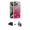 MARSİLYAN™- iPhone 15 Pro Max Kılıf Zirve Modern Prime - Siyah Vanessa Magic Hayalet Cam + Raze Metal Kamera Lens - SH