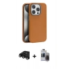 MARSİLYAN™- iPhone 15 Pro Max Kılıf Zirve Modern Prime - Siyah Vanessa Magic Hayalet Cam + Raze Metal Kamera Lens - SH