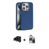 MARSİLYAN™- iPhone 15 Pro Max Kılıf Zirve Modern Prime - Siyah Vanessa Magic Hayalet Cam + Raze Metal Kamera Lens - SH