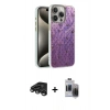 MARSİLYAN™- iPhone 15 Pro Max Kılıf Zirve Modern Prime - Siyah Vanessa Magic Hayalet Cam + Raze Metal Kamera Lens - TMGI