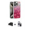 MARSİLYAN™- iPhone 15 Pro Max Kılıf Zirve Modern Prime - Siyah Vanessa Magic Hayalet Cam + Raze Metal Kamera Lens - TMGI