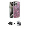 MARSİLYAN™- iPhone 15 Pro Max Kılıf Zirve Modern Prime - Siyah Vanessa Magic Hayalet Cam + Raze Metal Kamera Lens - TMGI