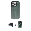 MARSİLYAN™- iPhone 15 Pro Max Kılıf Zirve Yansıma Serisi - Şeffaf 360 Full Body Arka Koruyucu + Raze Metal Kamera Lens - LT