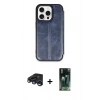 MARSİLYAN™- iPhone 15 Pro Max Kılıf Zirve Yansıma Serisi - Şeffaf 360 Full Body Arka Koruyucu + Raze Metal Kamera Lens - LT