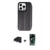 MARSİLYAN™- iPhone 15 Pro Max Kılıf Zirve Yansıma Serisi - Şeffaf 360 Full Body Arka Koruyucu + Raze Metal Kamera Lens - LT