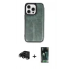 MARSİLYAN™- iPhone 15 Pro Max Kılıf Zirve Yansıma Serisi - Şeffaf 360 Full Body Arka Koruyucu + Raze Metal Kamera Lens - SH