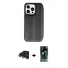 MARSİLYAN™- iPhone 15 Pro Max Kılıf Zirve Yansıma Serisi - Şeffaf 360 Full Body Arka Koruyucu + Raze Metal Kamera Lens - TMGI