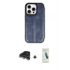 MARSİLYAN™- iPhone 15 Pro Max Kılıf Zirve Yansıma Serisi - Şeffaf Pasifik Cam Ekran Koruyucu + Raze Metal Kamera Lens - GS