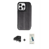 MARSİLYAN™- iPhone 15 Pro Max Kılıf Zirve Yansıma Serisi - Şeffaf Pasifik Cam Ekran Koruyucu + Raze Metal Kamera Lens - GS