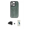 MARSİLYAN™- iPhone 15 Pro Max Kılıf Zirve Yansıma Serisi - Şeffaf Pasifik Cam Ekran Koruyucu + Raze Metal Kamera Lens - SH