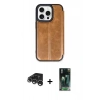 MARSİLYAN™- iPhone 15 Pro Max Kılıf Zirve Yansıma Serisi - Siyah 360 Mat Full Body Arka Koruyucu + Raze Metal Kamera Lens - GS
