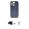 MARSİLYAN™- iPhone 15 Pro Max Kılıf Zirve Yansıma Serisi - Siyah Bilvis 0.18mm Plus Cam Ekran Koruyucu + Raze Metal Kamera Lens - LT