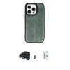 MARSİLYAN™- iPhone 15 Pro Max Kılıf Zirve Yansıma Serisi - Siyah Bilvis 0.18mm Plus Cam Ekran Koruyucu + Raze Metal Kamera Lens - LT