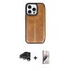 MARSİLYAN™- iPhone 15 Pro Max Kılıf Zirve Yansıma Serisi - Siyah Bilvis 3D Mat Cam Ekran Koruyucu + Raze Metal Kamera Lens - GS