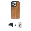 MARSİLYAN™- iPhone 15 Pro Max Kılıf Zirve Yansıma Serisi - Siyah Bilvis 3D Mat Cam Ekran Koruyucu + Raze Metal Kamera Lens - LT