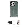 MARSİLYAN™- iPhone 15 Pro Max Kılıf Zirve Yansıma Serisi - Siyah Bilvis 3D Mat Cam Ekran Koruyucu + Raze Metal Kamera Lens - SH
