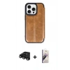 MARSİLYAN™- iPhone 15 Pro Max Kılıf Zirve Yansıma Serisi - Siyah Bilvis 3D Mat Cam Ekran Koruyucu + Raze Metal Kamera Lens - SH
