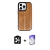 MARSİLYAN™- iPhone 15 Pro Max Kılıf Zirve Yansıma Serisi - Siyah Bilvis 5in1 3D Magic Cam Ekran Koruyucu + PVD Metal Kamera Lens - TU