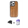 MARSİLYAN™- iPhone 15 Pro Max Kılıf Zirve Yansıma Serisi - Siyah Bilvis 5in1 3D Magic Cam Ekran Koruyucu + Raze Metal Kamera Lens - GS