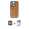 MARSİLYAN™- iPhone 15 Pro Max Kılıf Zirve Yansıma Serisi - Siyah Bilvis 5in1 3D Magic Cam Ekran Koruyucu + PVD Metal Kamera Lens - GI