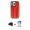 MARSİLYAN™- iPhone 15 Pro Max Kılıf Zirve Yansıma Serisi - Siyah Bilvis 5in1 3D Magic Cam Ekran Koruyucu + Raze Metal Kamera Lens - TMGI